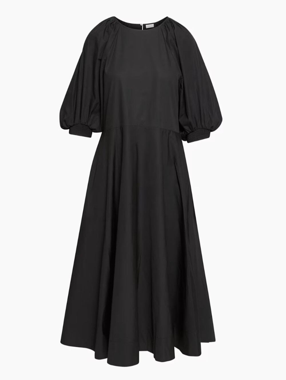 Babaton Ambience Poplin Puff-Sleeve Maxi Dress Size M Cottagecore Prairie Flowy